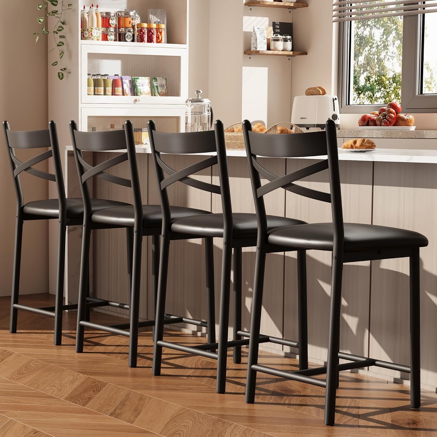 4Pcs 26 Inch Counter Height Ba - Home Bar Lounge review and price