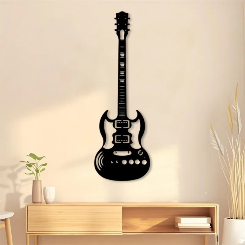Brand 3D Metal Guitar Wall Art - Home Bar Lounge review and price